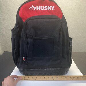 Husky Pro Tool Backpack Heavy Duty Rubber Bottom Storage Bag (H-68003-03)